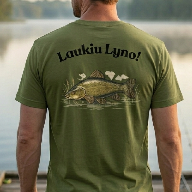 Lynų žvejo marškinėliai